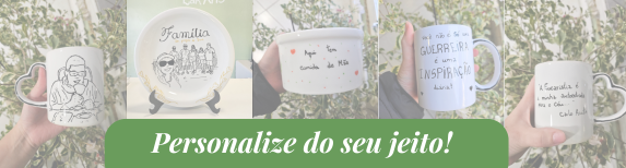 Banner hero com canecas, quadros e ecobags personalizados da Lak Arts